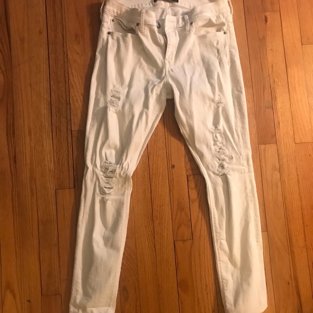 White Ripped Jeans from Express - Picture 2 of 3